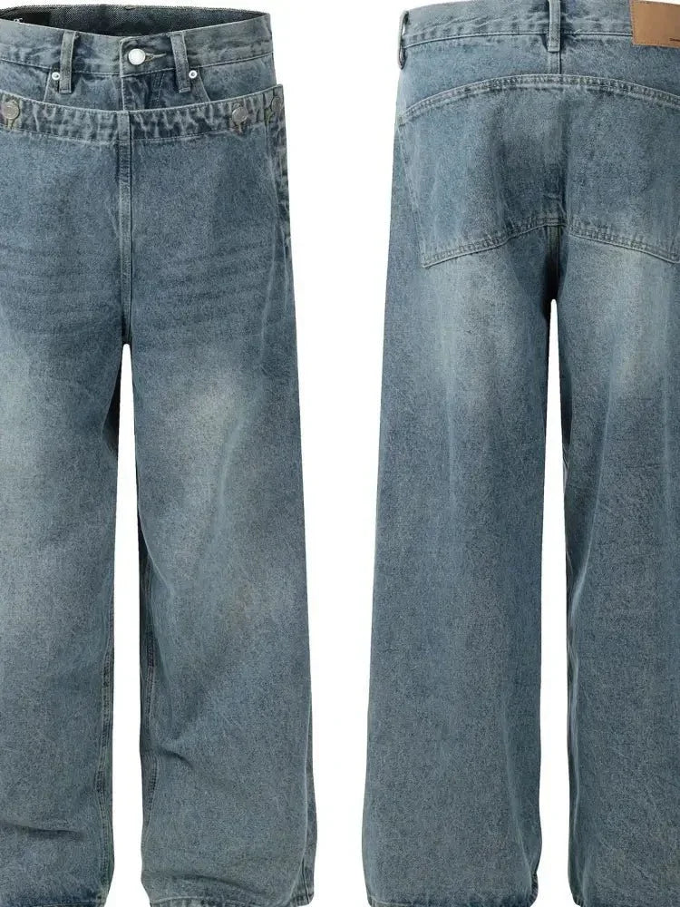 Men's Wide Leg Jeans - Update AvenueTrendsi100400429139480100400429139480Men's Wide Leg JeansBlue