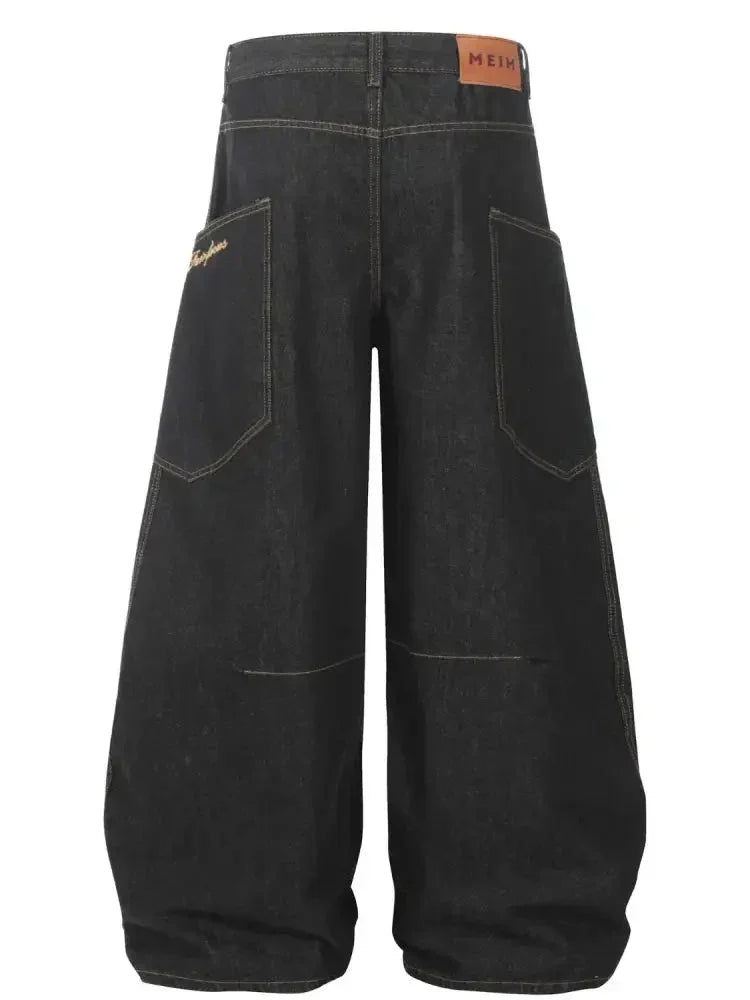Men's Wide Leg Jeans - Update AvenueTrendsi100400658871880100400658871880Men's Wide Leg JeansBlack