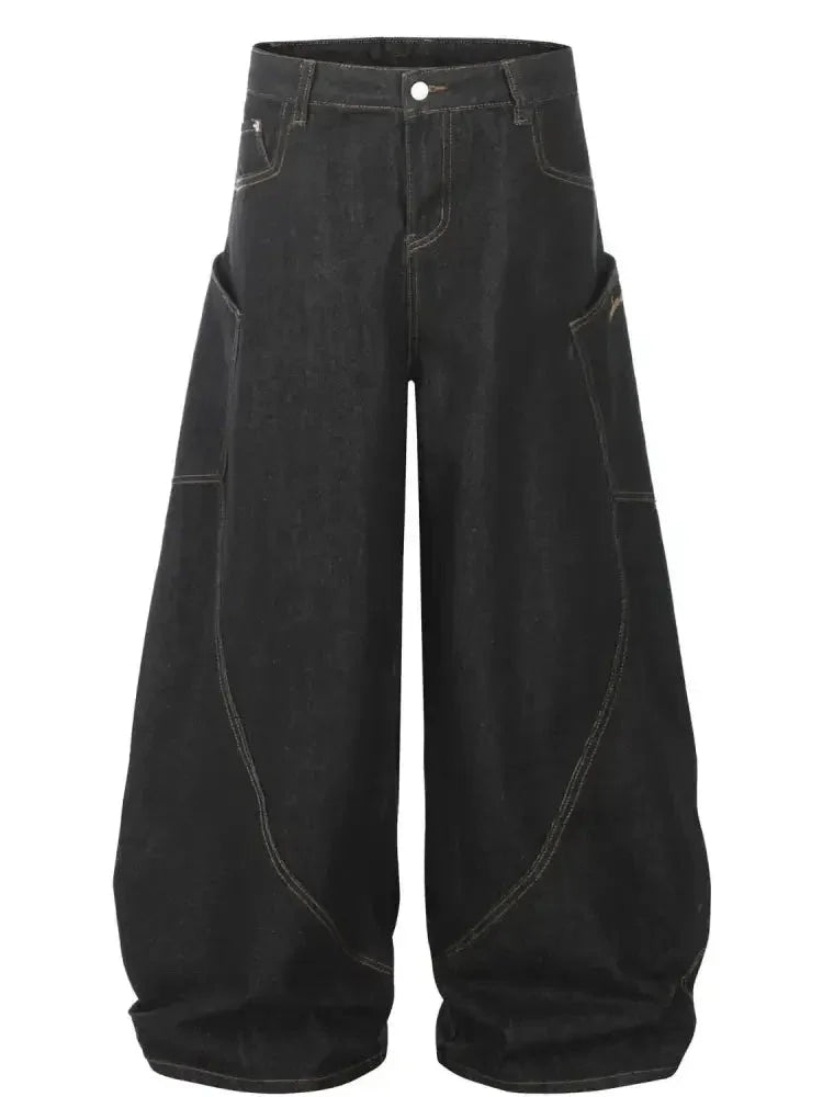 Men's Wide Leg Jeans - Update AvenueTrendsi100400658871880100400658871880Men's Wide Leg JeansBlack