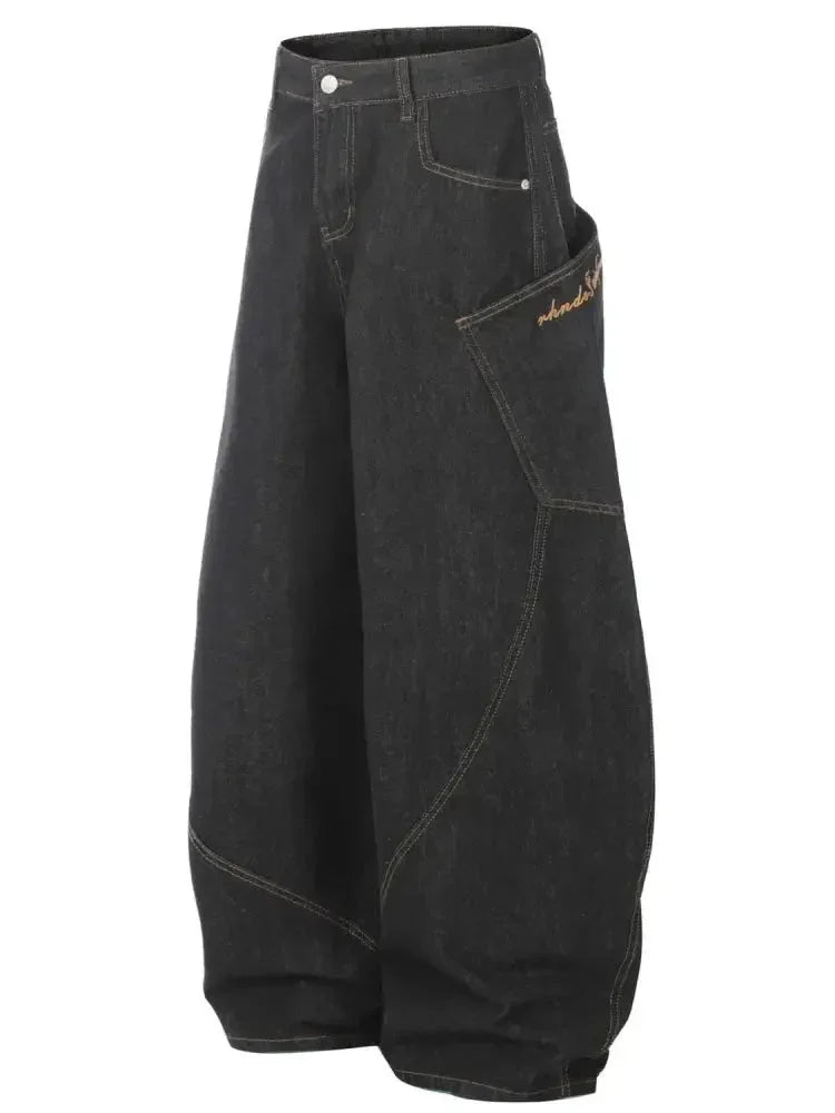 Men's Wide Leg Jeans - Update AvenueTrendsi100400658871880100400658871880Men's Wide Leg JeansBlack