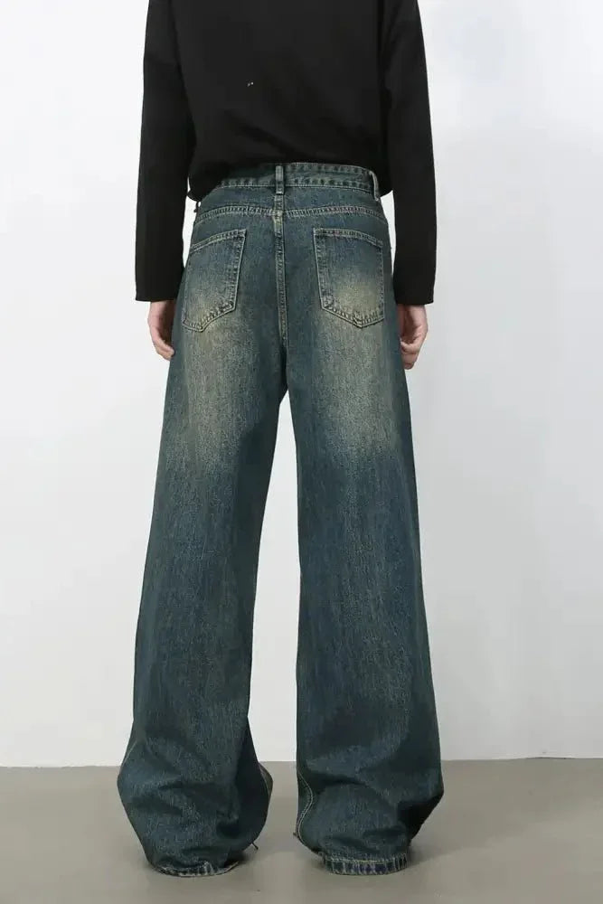Men's Wide Leg Jeans - Update AvenueTrendsi100400744655015100400744655015Men's Wide Leg JeansDark
