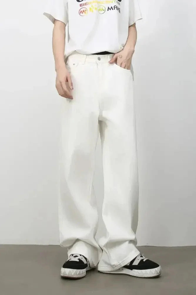 Men's Wide Leg Jeans - Update AvenueTrendsi100400763582325100400763582325Men's Wide Leg JeansWhite