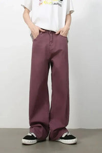 Men's Wide Leg Jeans - Update AvenueTrendsi100400763585111100400763585111Men's Wide Leg JeansMauve