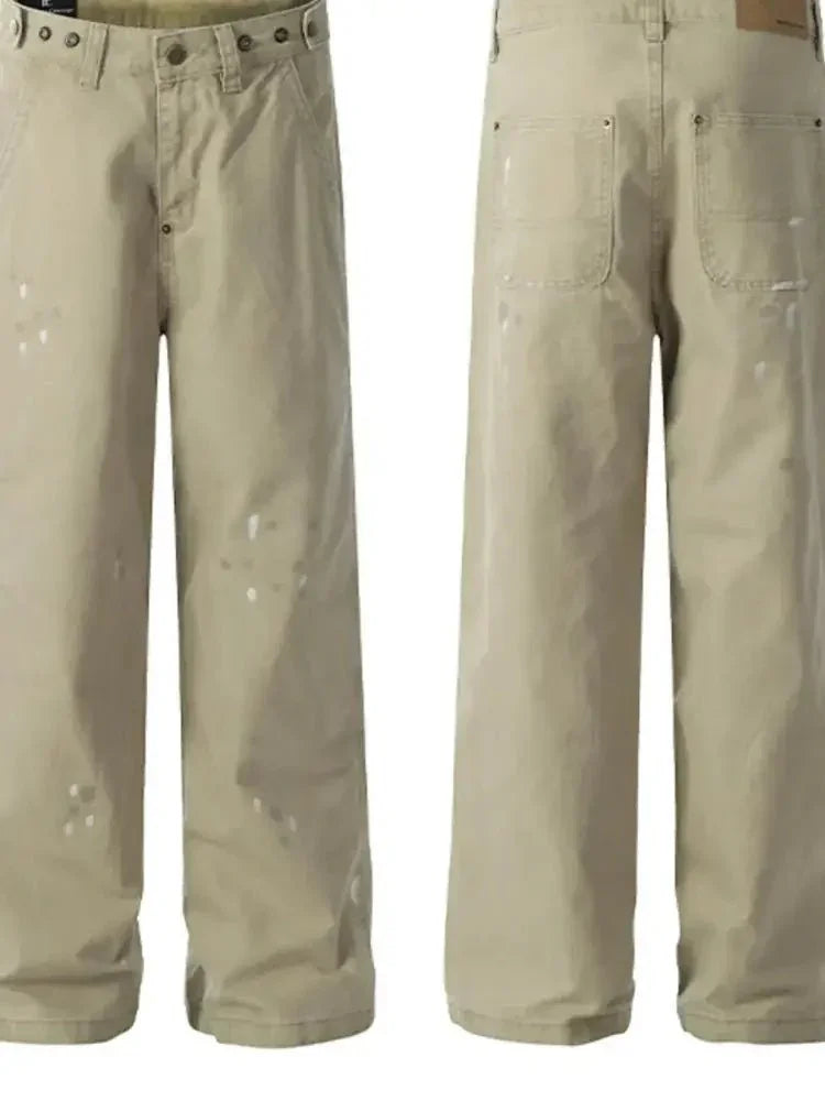 Men's Wide Leg Jeans - Update AvenueTrendsi100400861898955100400861898955Men's Wide Leg JeansKhaki