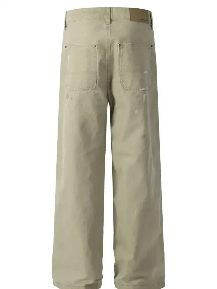 Men's Wide Leg Jeans - Update AvenueTrendsi100400861898955100400861898955Men's Wide Leg JeansKhaki