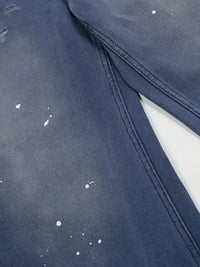 Men's Wide Leg Paint Splatter Jeans