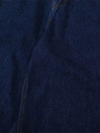Men's Wide Leg Plaid Hem Jeans