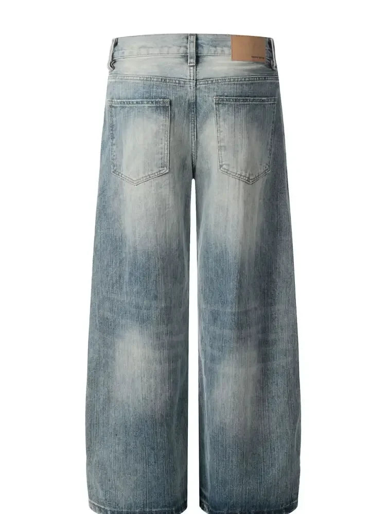 Men's Wide Leg Relaxed Fit Jeans