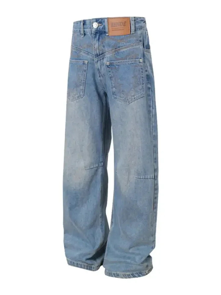 Men's Wide Leg Relaxed Fit Jeans - Update AvenueTrendsi100400223993889100400223993889Men's Wide Leg Relaxed Fit JeansBlue