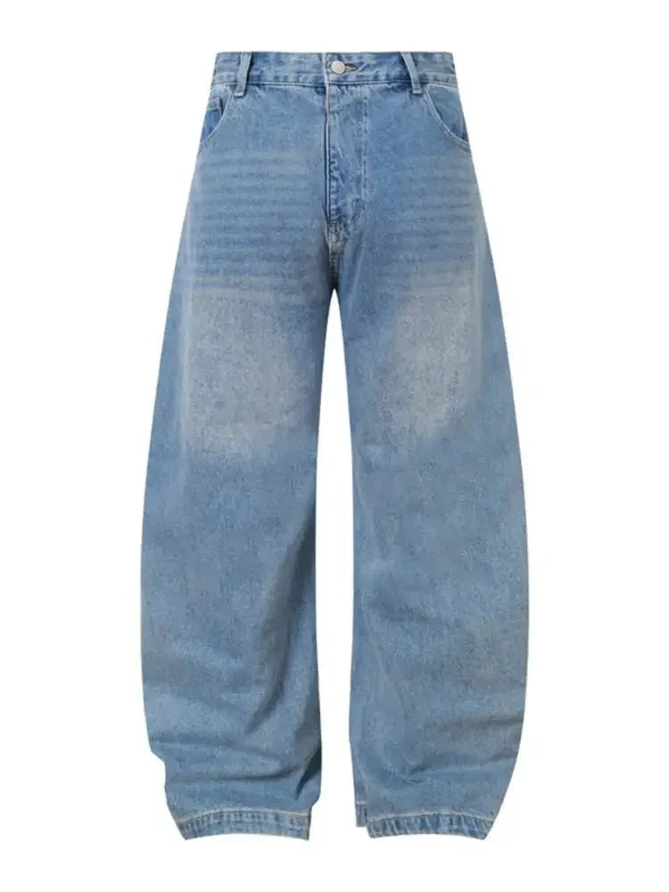 Men's Wide Leg Relaxed Fit Jeans - Update AvenueTrendsi100400223993889100400223993889Men's Wide Leg Relaxed Fit JeansBlue