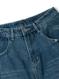 Men's Wide Leg Relaxed Fit Vintage Wash Jeans