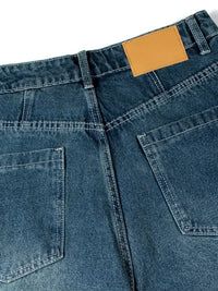Men's Wide Leg Relaxed Fit Vintage Wash Jeans
