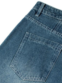 Men's Wide Leg Relaxed Fit Vintage Wash Jeans