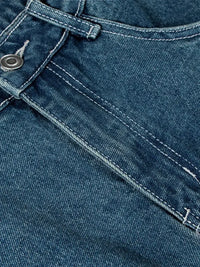 Men's Wide Leg Relaxed Fit Vintage Wash Jeans