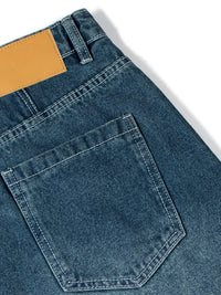 Men's Wide Leg Relaxed Fit Vintage Wash Jeans