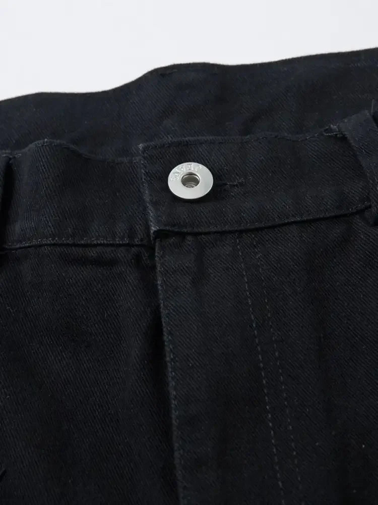 Men's Wide Leg Studded Jeans