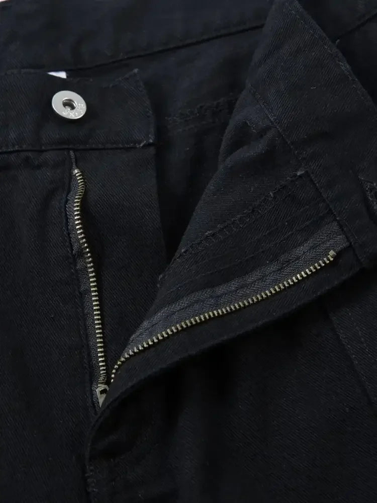 Men's Wide Leg Studded Jeans