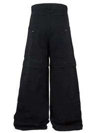 Men's Wide Leg Studded Jeans