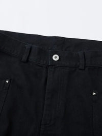 Men's Wide Leg Studded Jeans
