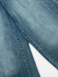 Men's Wide Leg Vintage Wash Jeans