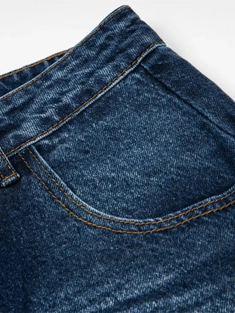 Men's Wide Leg Vintage Wash Jeans