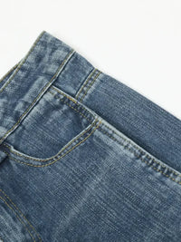 Men's Wide Leg Vintage Wash Jeans