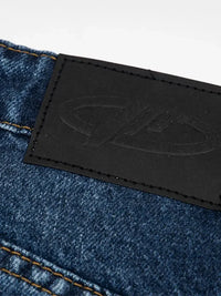 Men's Wide Leg Vintage Wash Jeans