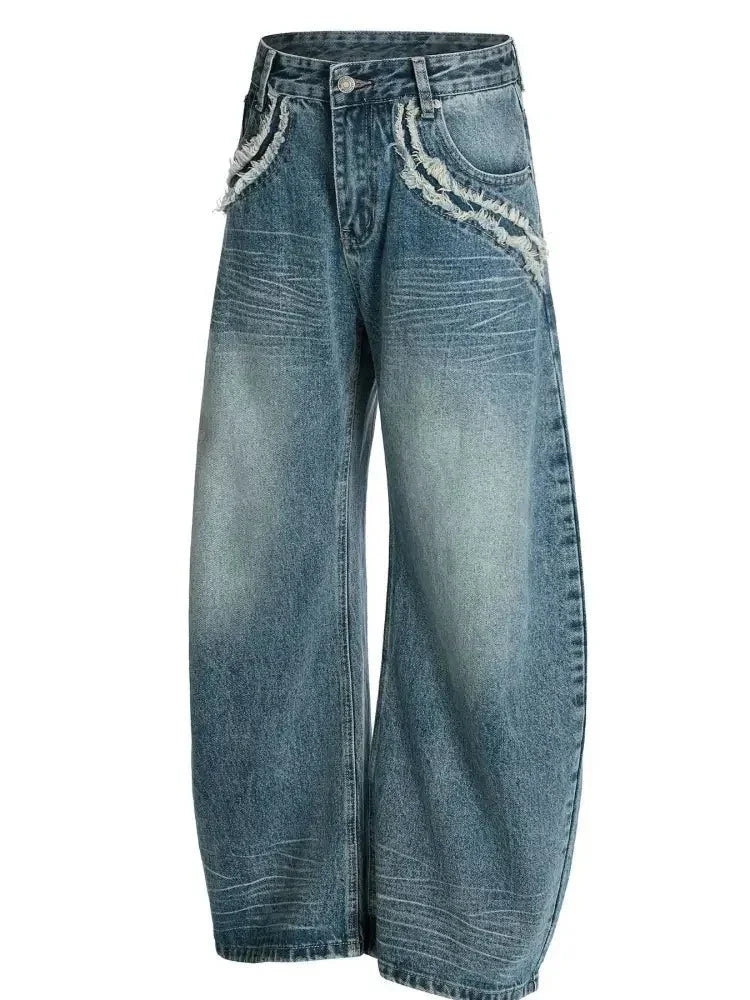 Men's Wide - Leg Vintage Wash Jeans - Update AvenueTrendsi100400009065772100400009065772Men's Wide - Leg Vintage Wash JeansBlue