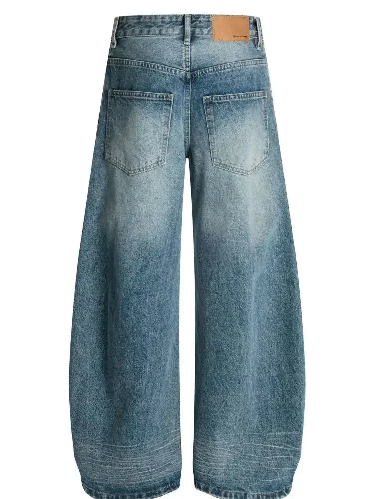Men's Wide - Leg Vintage Wash Jeans - Update AvenueTrendsi100400009065772100400009065772Men's Wide - Leg Vintage Wash JeansBlue