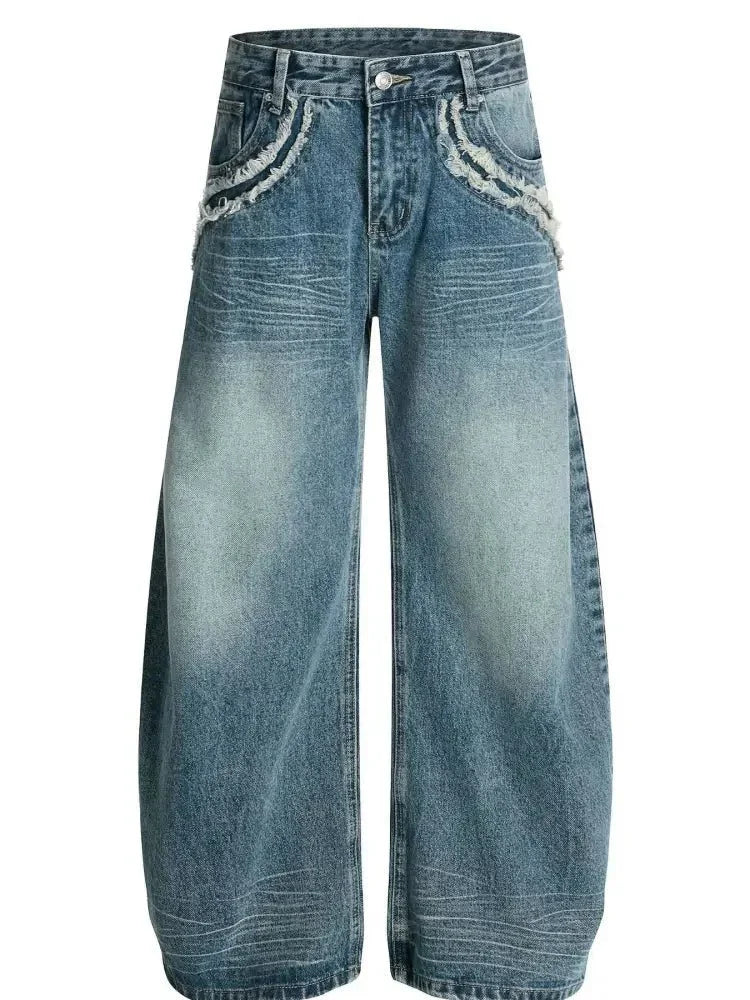 Men's Wide - Leg Vintage Wash Jeans - Update AvenueTrendsi100400009065772100400009065772Men's Wide - Leg Vintage Wash JeansBlue