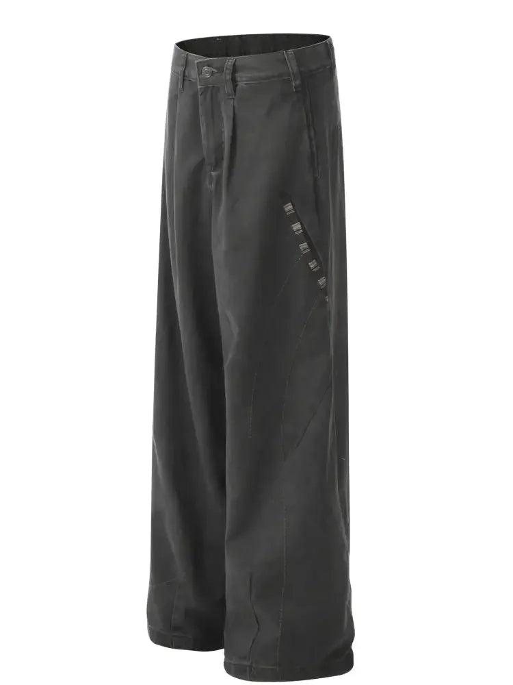 Men's Wide Leg Vintage Washed Jeans