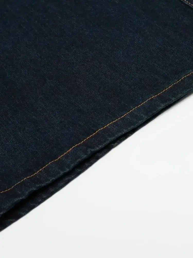 Men's Wide Leg Wash Denim Shorts
