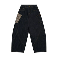 Men's Wide Leg Wash Jeans