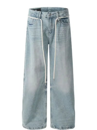 Men's Wide Leg Wash Jeans