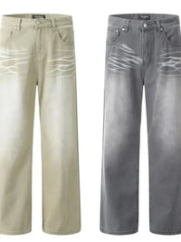 Men's Wide Leg Wash Jeans - Update AvenueTrendsi100400337171014100400337171014Men's Wide Leg Wash JeansGray
