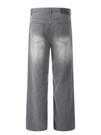 Men's Wide Leg Wash Jeans - Update AvenueTrendsi100400337171014100400337171014Men's Wide Leg Wash JeansGray