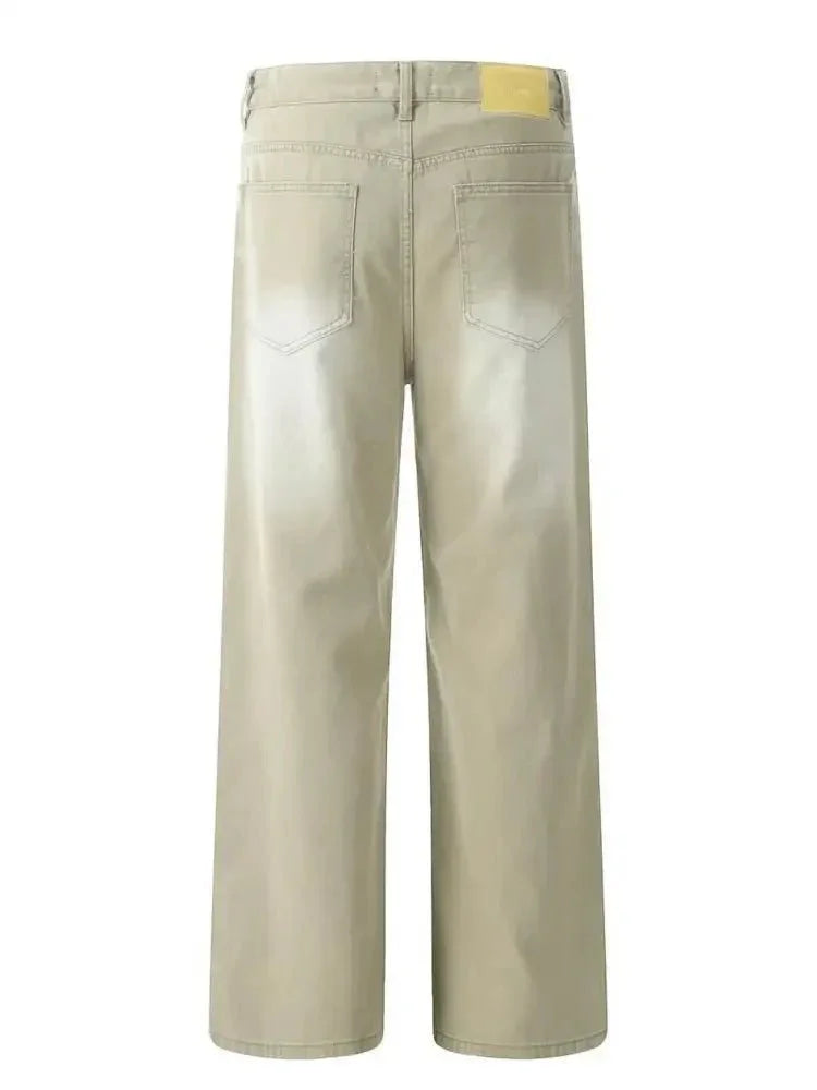 Men's Wide Leg Wash Jeans - Update AvenueTrendsi100400337179801100400337179801Men's Wide Leg Wash JeansKhaki