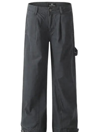 Men's Wide Leg Washed Jeans