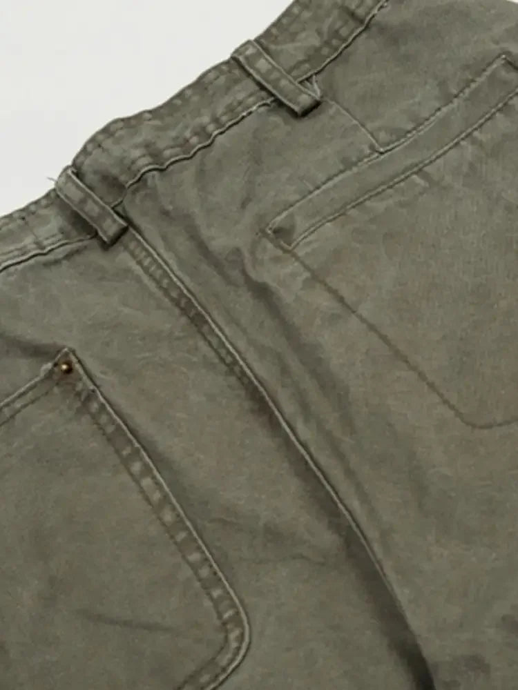 Men's Wide Leg Washed Jeans