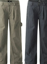 Men's Wide Leg Washed Jeans