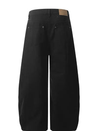 Men's Wide Leg Washed Jeans