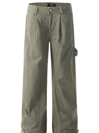 Men's Wide Leg Washed Jeans
