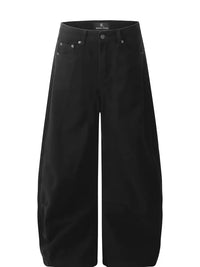 Men's Wide Leg Washed Jeans