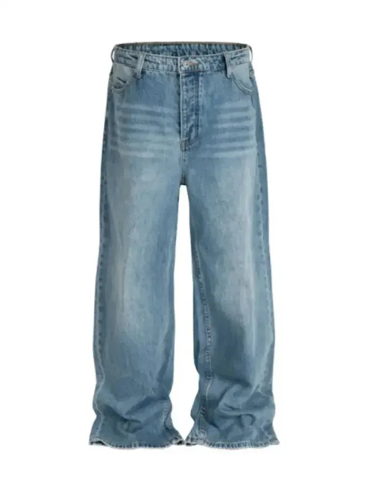 Men's Wide Straight Jeans with Pockets - Update AvenueTrendsi100400107351304100400107351304Men's Wide Straight Jeans with PocketsMedium