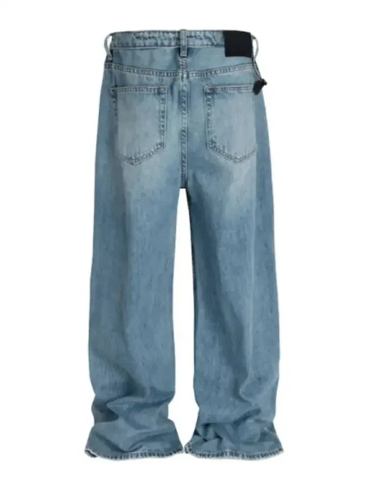 Men's Wide Straight Jeans with Pockets - Update AvenueTrendsi100400107351304100400107351304Men's Wide Straight Jeans with PocketsMedium