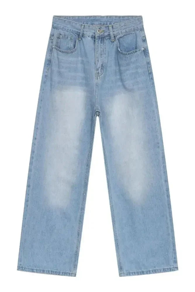 Men's Wide Straight Jeans with Pockets - Update AvenueTrendsi100400534119470100400534119470Men's Wide Straight Jeans with PocketsLight Blue
