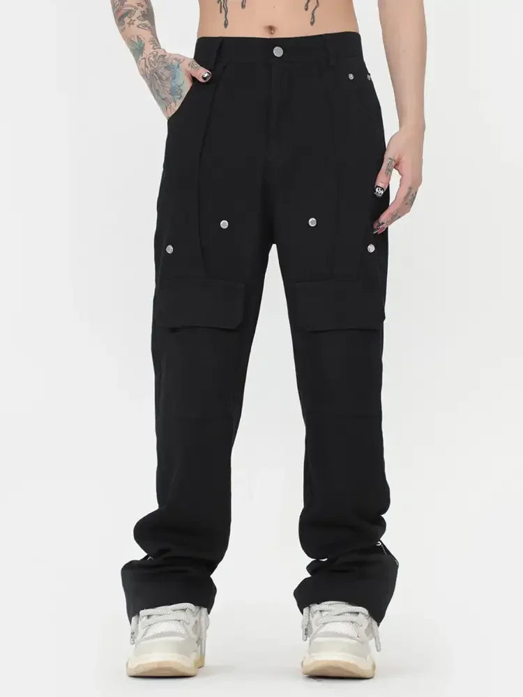 Men's Zip Detail Cargo Jeans