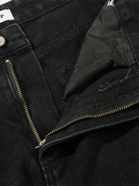 Men's Zip Detail Loose Fit Jeans