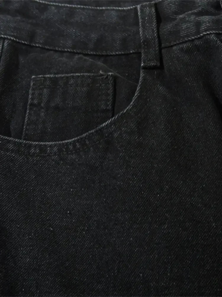 Men's Zip Detail Loose Fit Jeans