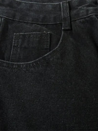 Men's Zip Detail Loose Fit Jeans